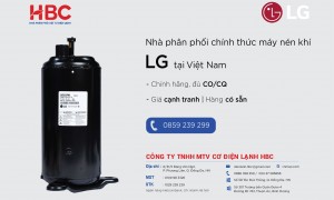 HBC nhà phân phối chính thức máy nén khí LG tại thị trường Việt Nam